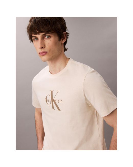 Calvin Klein Natural Monogram T-Shirt for men