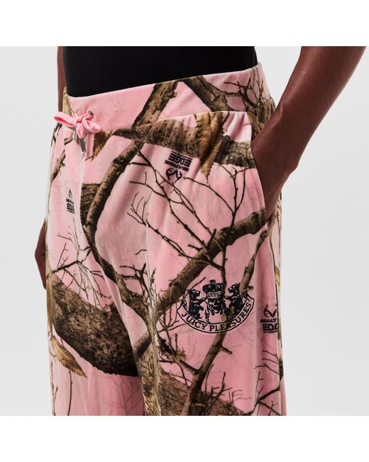 Pleasures Pink X Juicy Couture Realtree Velour Track Pants for men