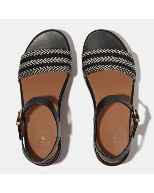Fitflop Brown Platfforms Ankle-Strap Sandals