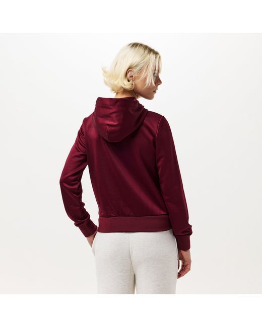 Calvin Klein Red French Terry Zipped Tracksuit Top