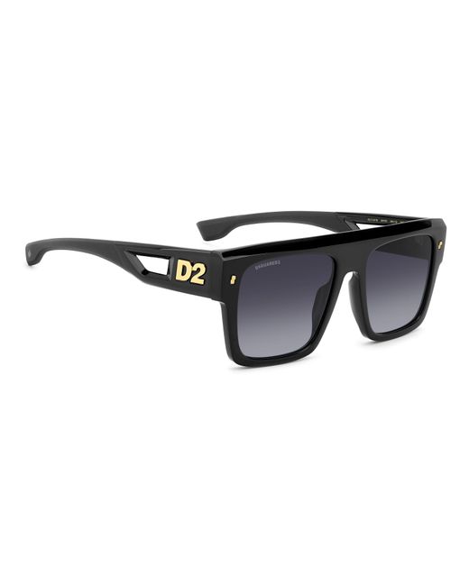 DSquared² Black Dsq Sun Rectangular Sn63 for men