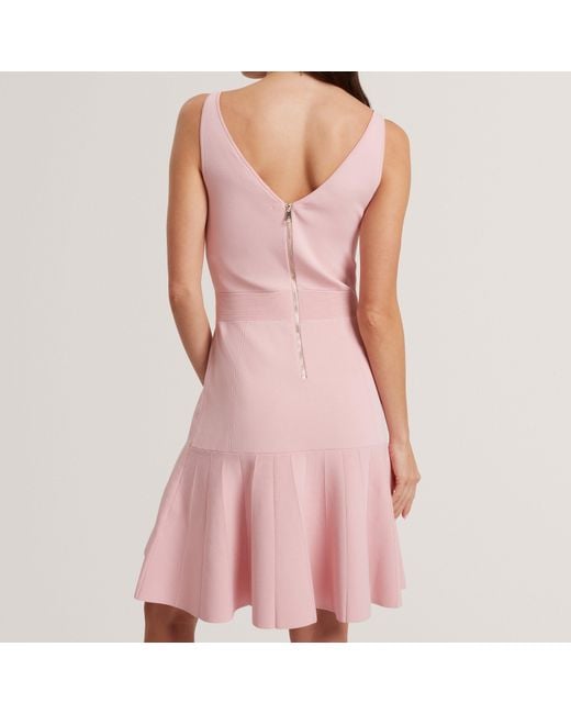 Ted Baker Pink Knitted Skater Dress