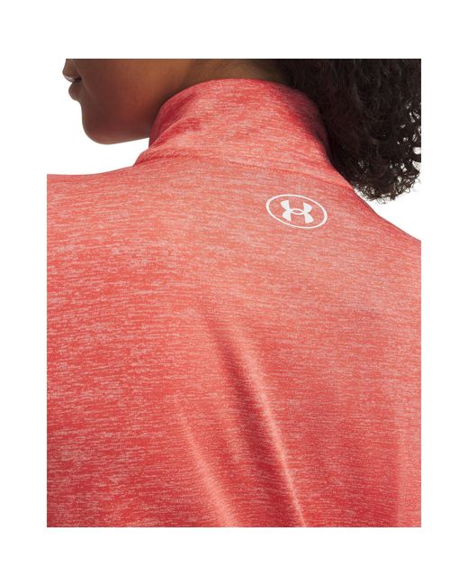 Under Armour Red Tech Twist ½ Zip Rack