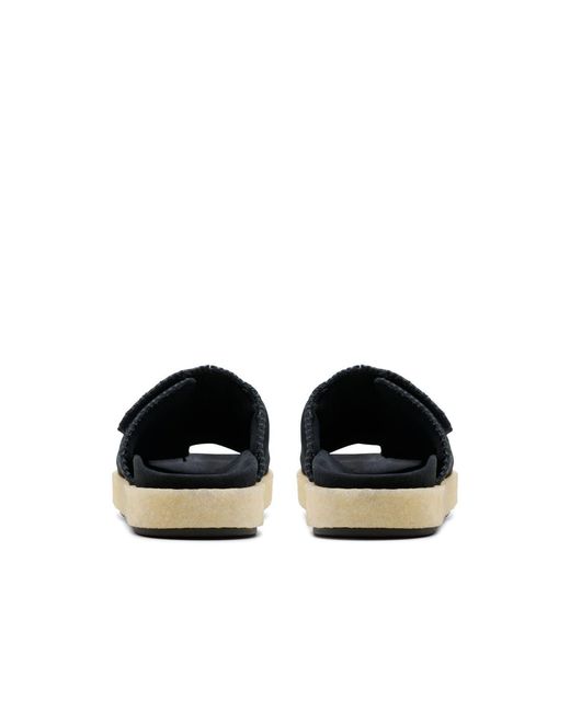 Clarks Blue Overleigh Sliders for men