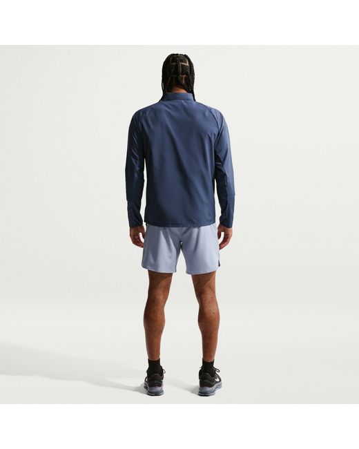 Nike Blue Miler Repel Running Jacket for men