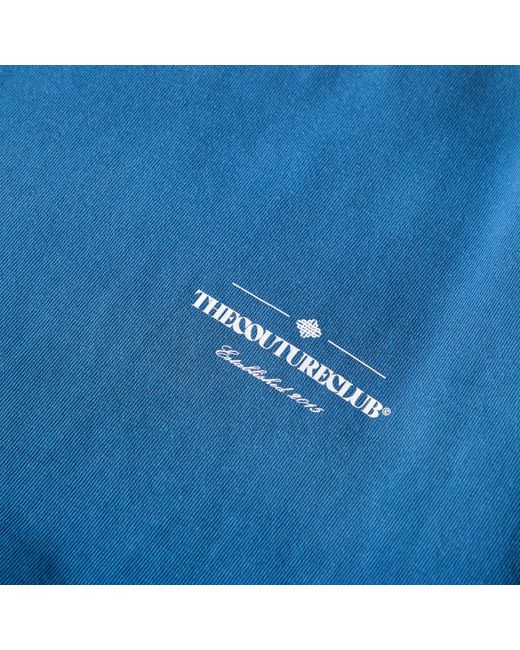 The Couture Club Blue Oversized T-Shirt for men