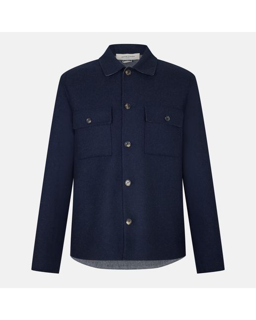 Jacob Cohen Blue Denim Italian Overshirt for men