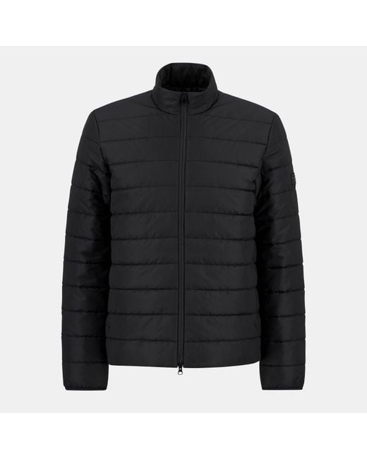 Barbour Black Aldon Long Sleeve Quilted Jacket for men