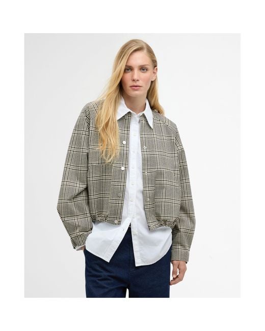 Barbour Gray Bomber Jacket