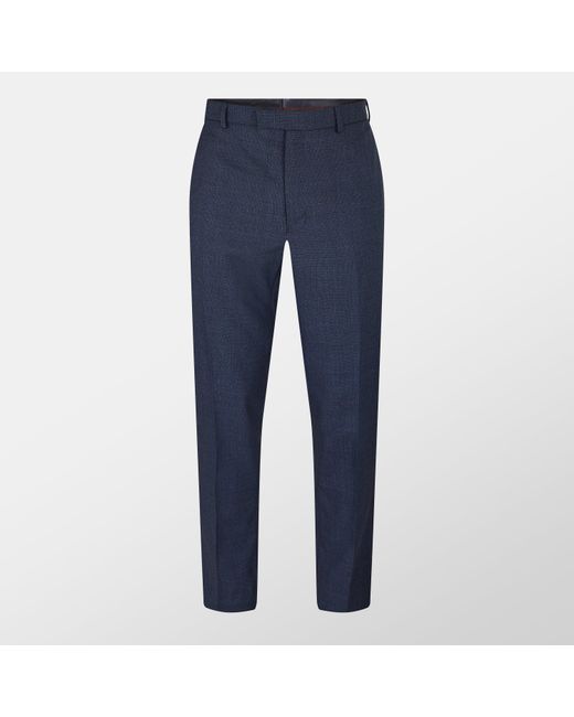 Ted Baker Blue Fleck Suit Trousers for men
