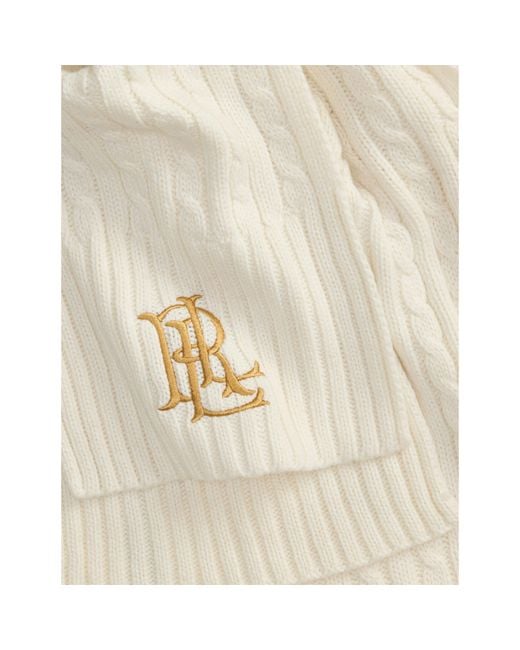 Ralph Lauren Natural Lrl Cable Scarf Ld64
