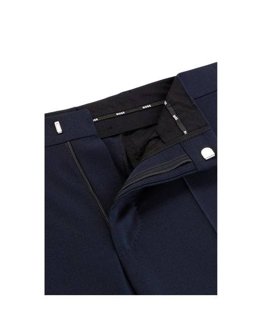 Boss Blue H Leon Straight Leg Trousers for men