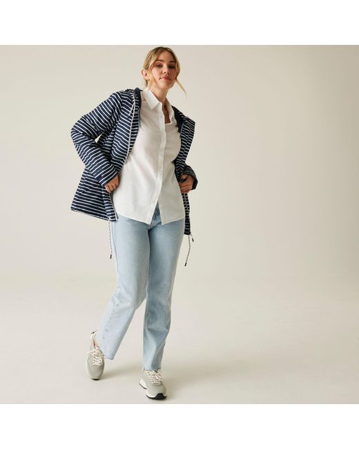 Regatta Blue Bayletta Ii Waterproof Breathable Recycled Waterproof Jacket