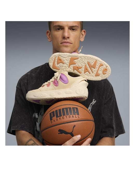 PUMA Natural La France Bright Lights Basketball Trainers for men