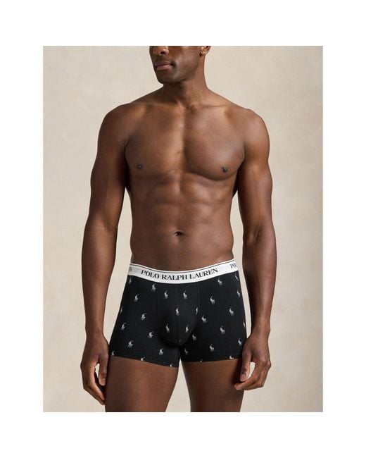 Polo Ralph Lauren White 3-Pack Cotton Trunks for men