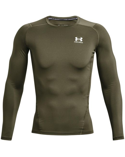 Under Armour Green Heatgear Long Sleeve for men