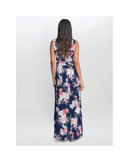 Gina Bacconi Blue Priya Jersey Maxi Dress
