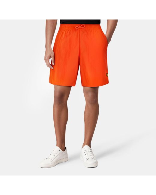 Lyle & Scott Orange Swim Shorts for men