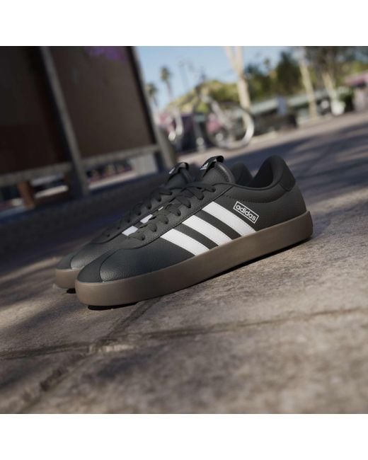 Adidas Black Vl Court 3.0 Shoes for men