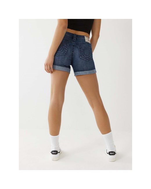 True Religion Blue Tr Jayde Sun Shorts