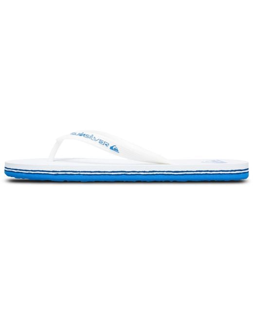 Quiksilver White Molokai Flip Flops for men