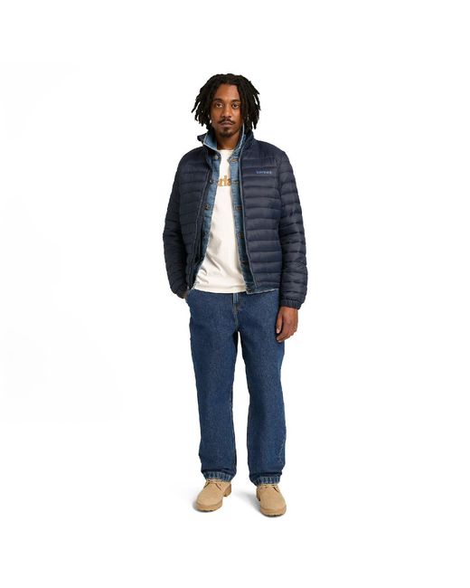 Timberland Blue Kennebec River Tree Logo Short Slee for men