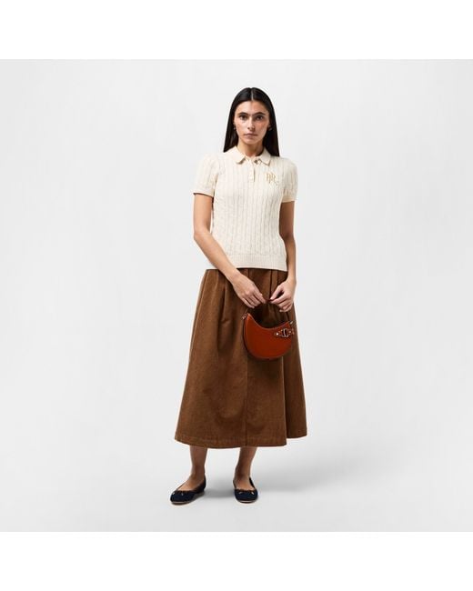 Ralph Lauren White Lrl Natrissa Knt Plo Ld61