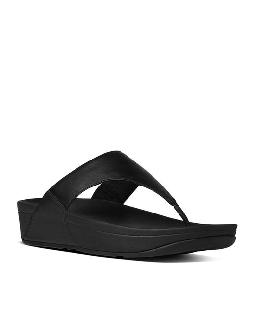 Fitflop Black Lulu Leather Sandals