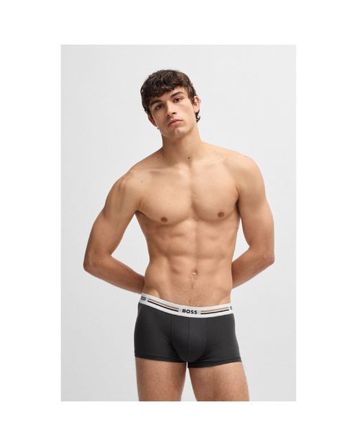 Boss Green 3 Pack Of Revive Trunks for men