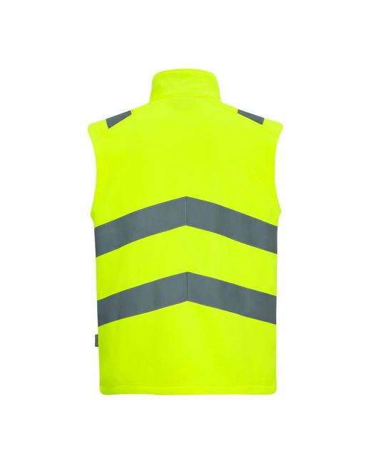 Regatta Green Hi-Vis Pro Contract Ablaze Softshell Bodywar for men
