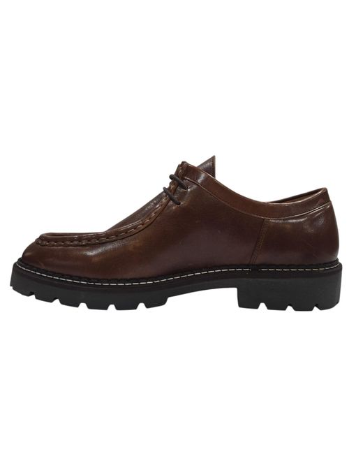 Deakins Brown Kayo Leather Lace Up Derbies for men