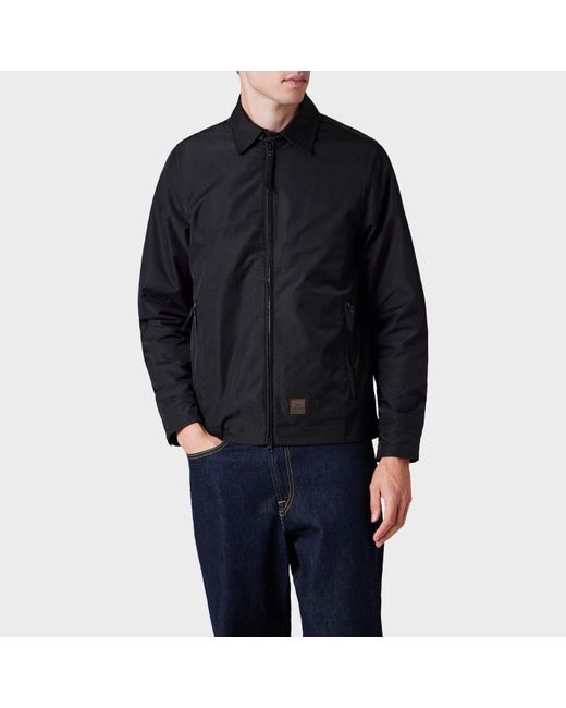 Paul Smith Blue Zipped Harrington Jacket for men