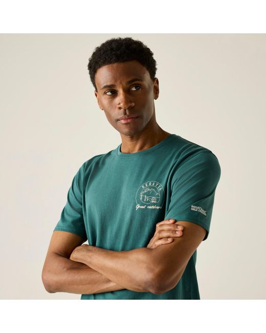 Regatta Green Cline Ix Breathable T-Shirt for men