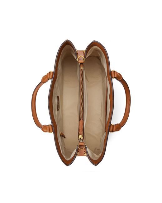 Ralph Lauren Brown Hannah Satchel Bag