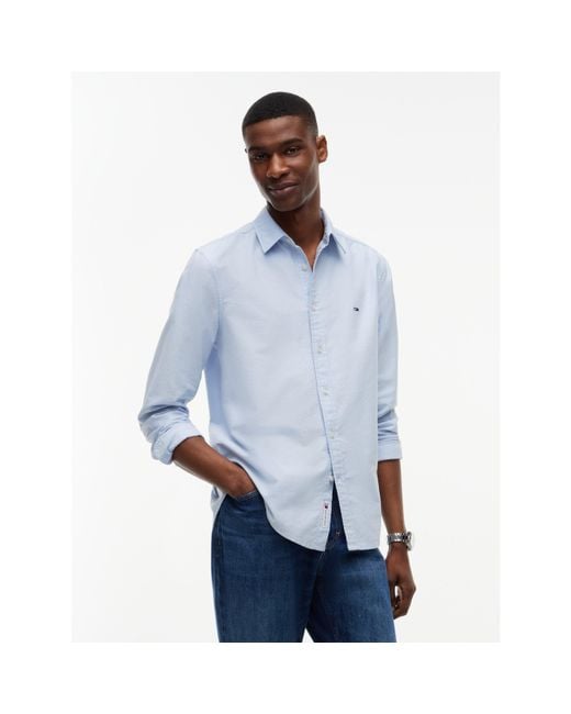 Tommy Hilfiger Blue Tj Slm Oxford Shirt Sn64 for men