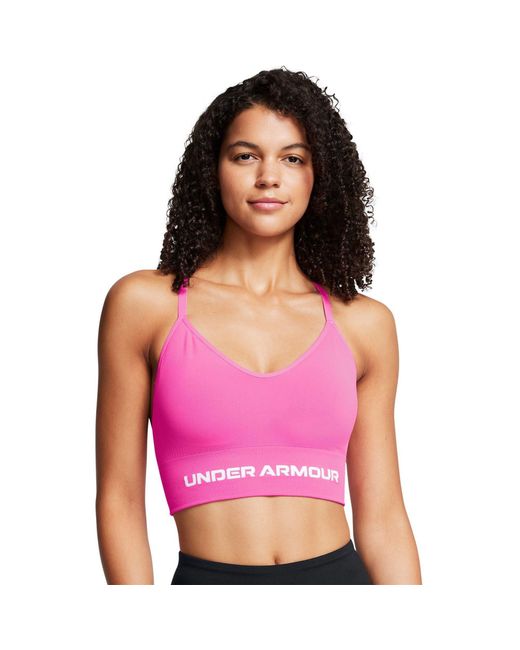 Under Armour Pink Vanish Seamless Low Impact Sports Bra