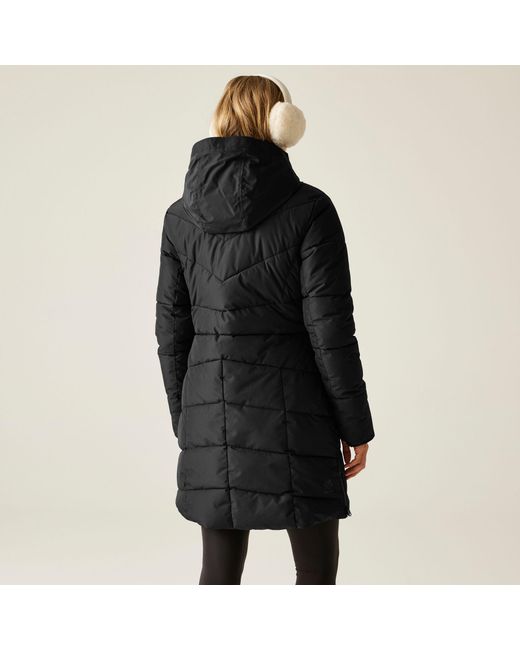 Dare 2b Black Striking V Ared 15/15 High Warmth Padding Swarovski Crystal Insulated Waterproof Jacket