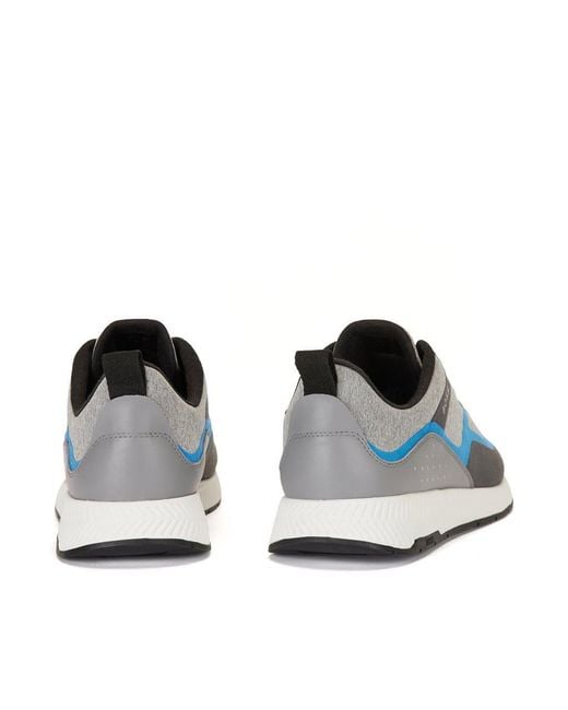Boss Blue Titanium Runn Lyme 10242125 01 Low-Top Trainers for men