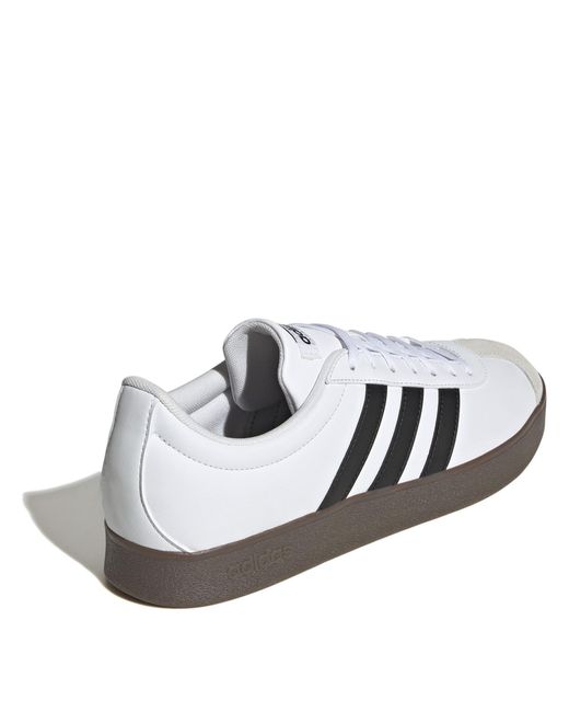 Adidas White Vl Court Base Shoes for men