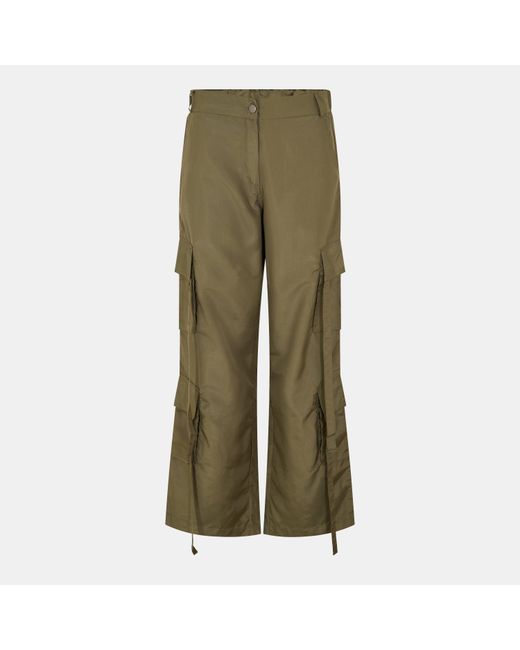 AX Paris Green Strap Detail Cargo Pants