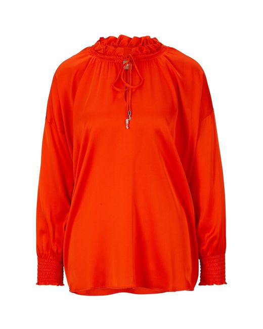Boss Orange Baratina Blouse, Drawstring Neckline
