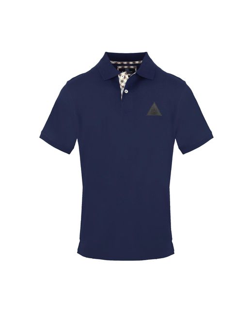 Aquascutum Blue Polo Short Sleeve Polo Shirt for men