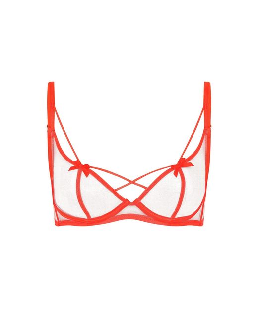 Agent Provocateur Blue Zella Plunge Underwired Bra
