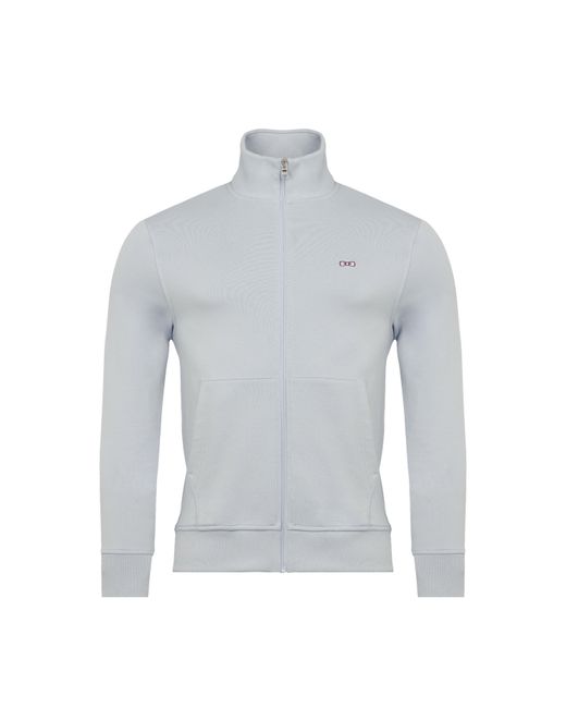 Eden Park Gray Zipped Sweatshirt, Stand-Up Collar for men
