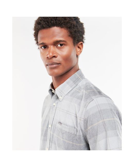 Barbour Gray Blair Tailored Fit Shirt for men