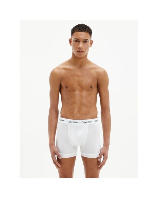 Calvin Klein White 's 3 Pack Trunks for men