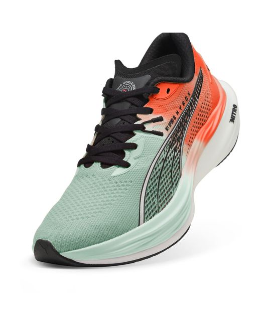 PUMA Green Deviate Nitro 3 Running Shoes for men