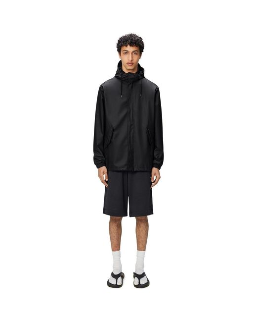 Rains Black Fishtail Waterproof Jacket