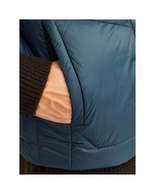 Jack & Jones Blue Sleeveless Zipper Gilet for men