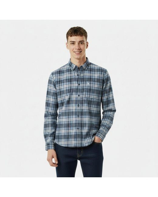 Jack Wills Blue Long-Sleeve Patterned Shirt for men